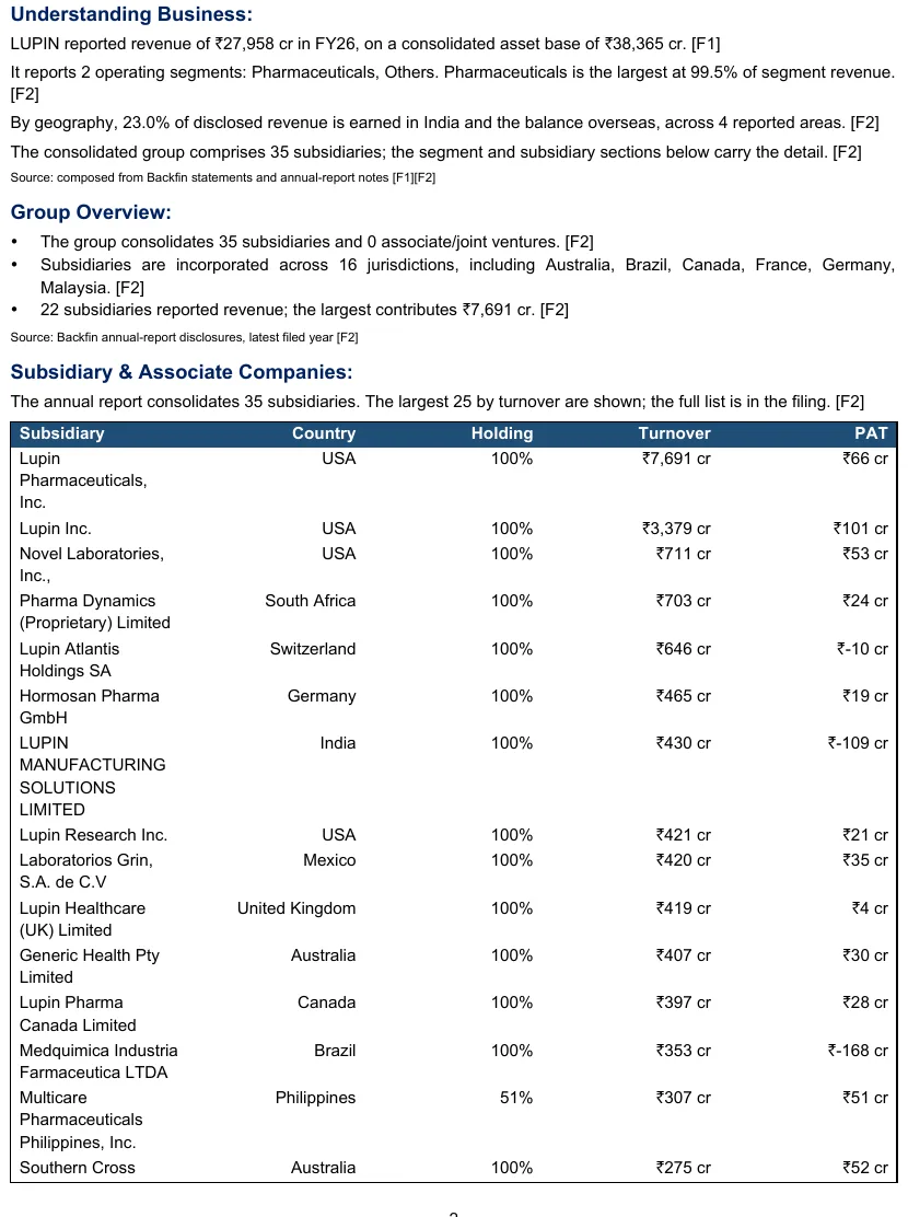 Page 2 of the generated Lupin report